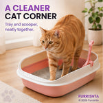 Premium Cat Litter Tray with Scooper photo 2
