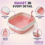 Premium Cat Litter Tray with Scooper photo 3